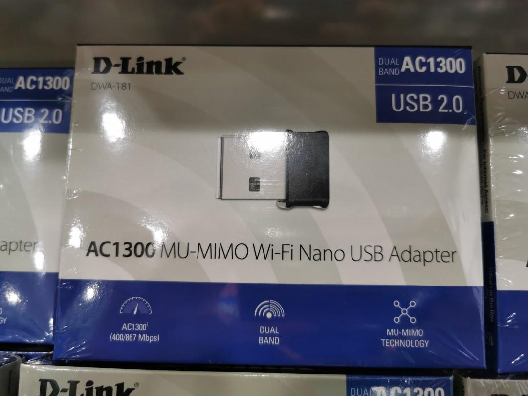 D Link Dwa 181 Ac1800 Wifi Adaptor Computers Tech Parts Accessories Networking On Carousell