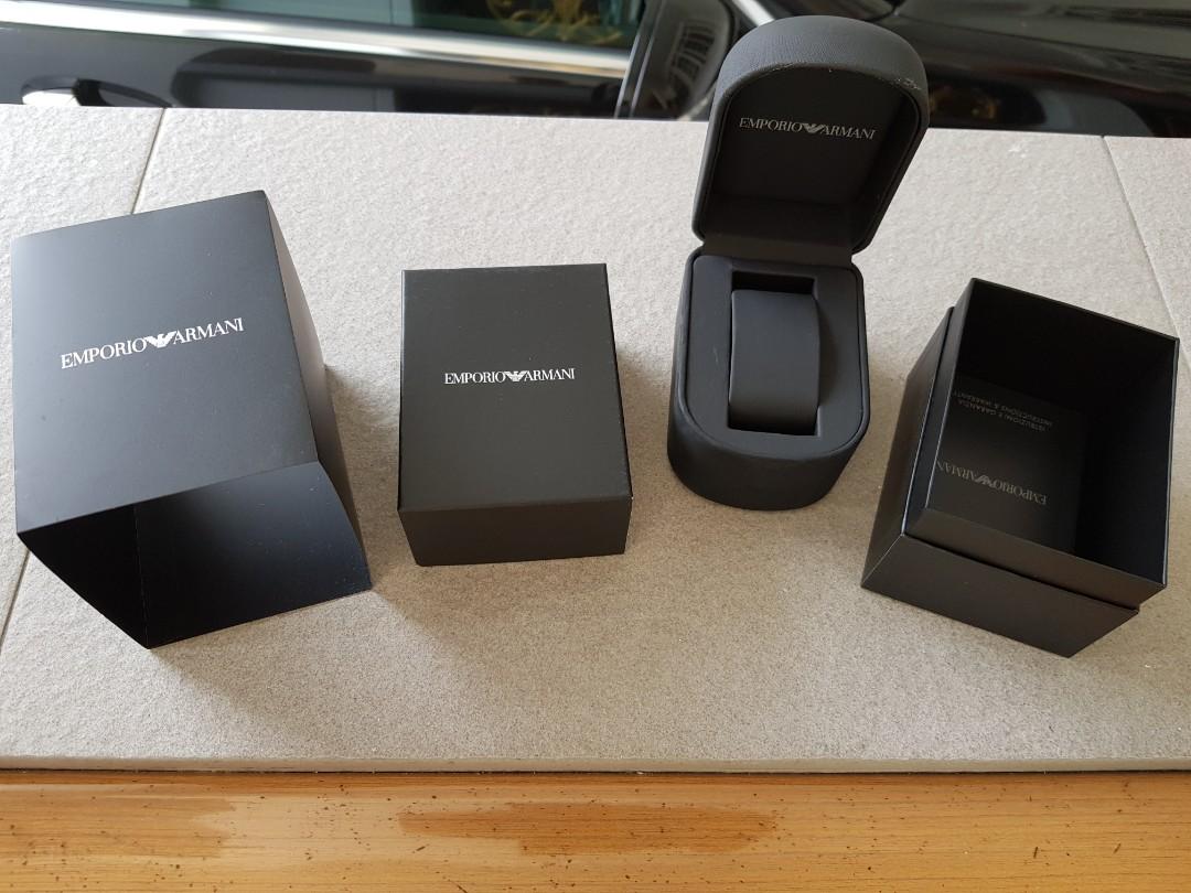 Emporio armani watch box sales