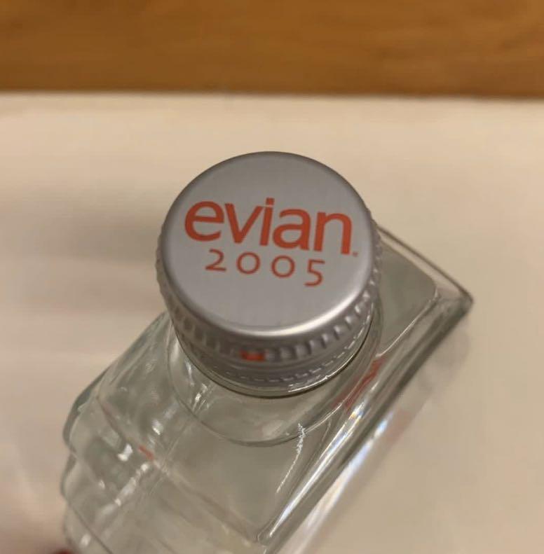 Evian Mountain Glass Bottle Limited Edition 2005, Food & Drinks