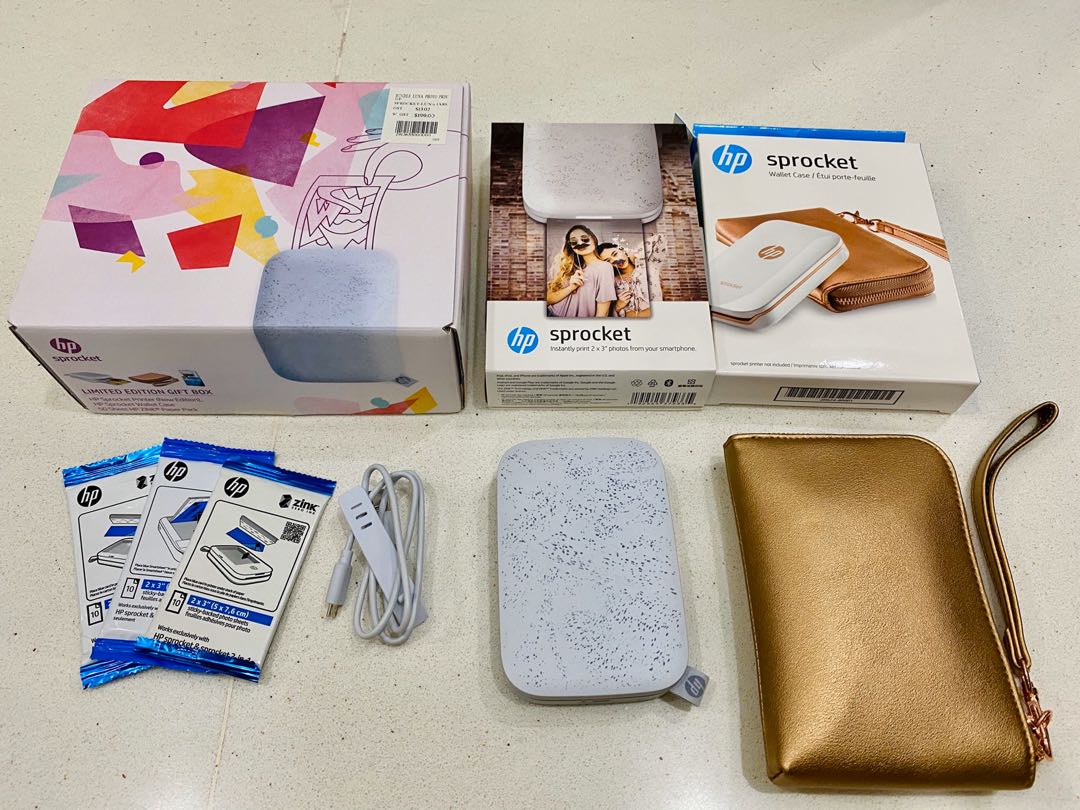 Hp Sprocket Portable Printer New Edition (Luna Pearl), Hobbies & Toys