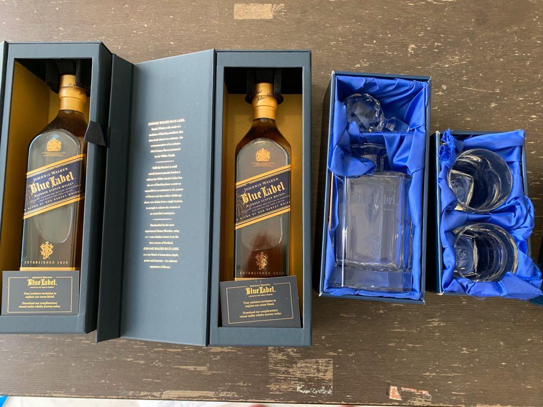 Johnnie Walker Blue Label x2 Gift set, Food & Drinks, Alcoholic