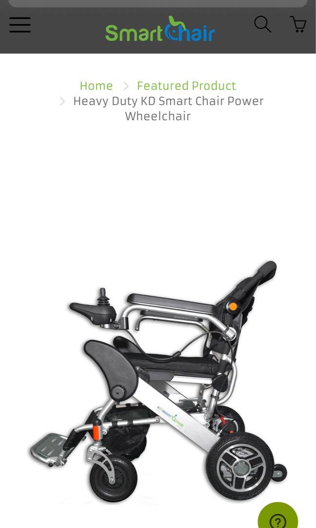 KD Smart Chair Power Wheel Chair negotiable Health Nutrition Assistive Rehabilatory Aids Other Assistive Aids on Carousell