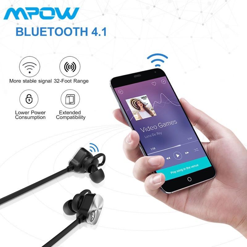 Mpow Wolverine Wireless Bluetooth 4.1 Sport Headphones with Mic for Running Audio Headphones Headsets on Carousell
