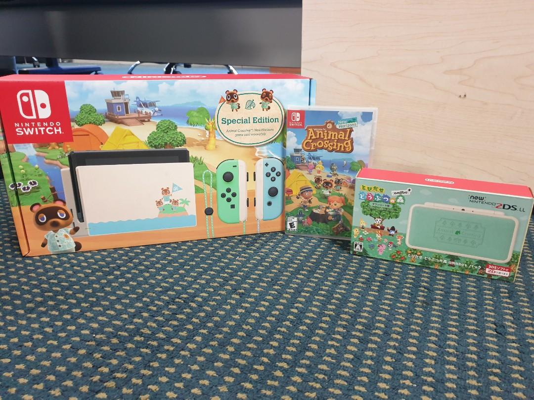 Nintendo Switch 2DS LL Animal Crossing Set Video Gaming Video