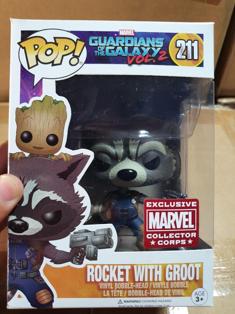 rocket with groot pop 211