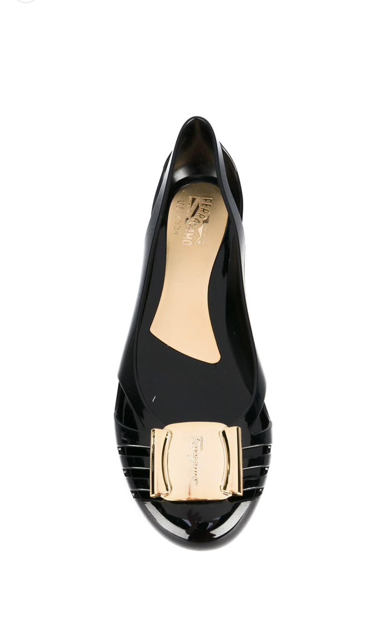 ferragamo jelly flats