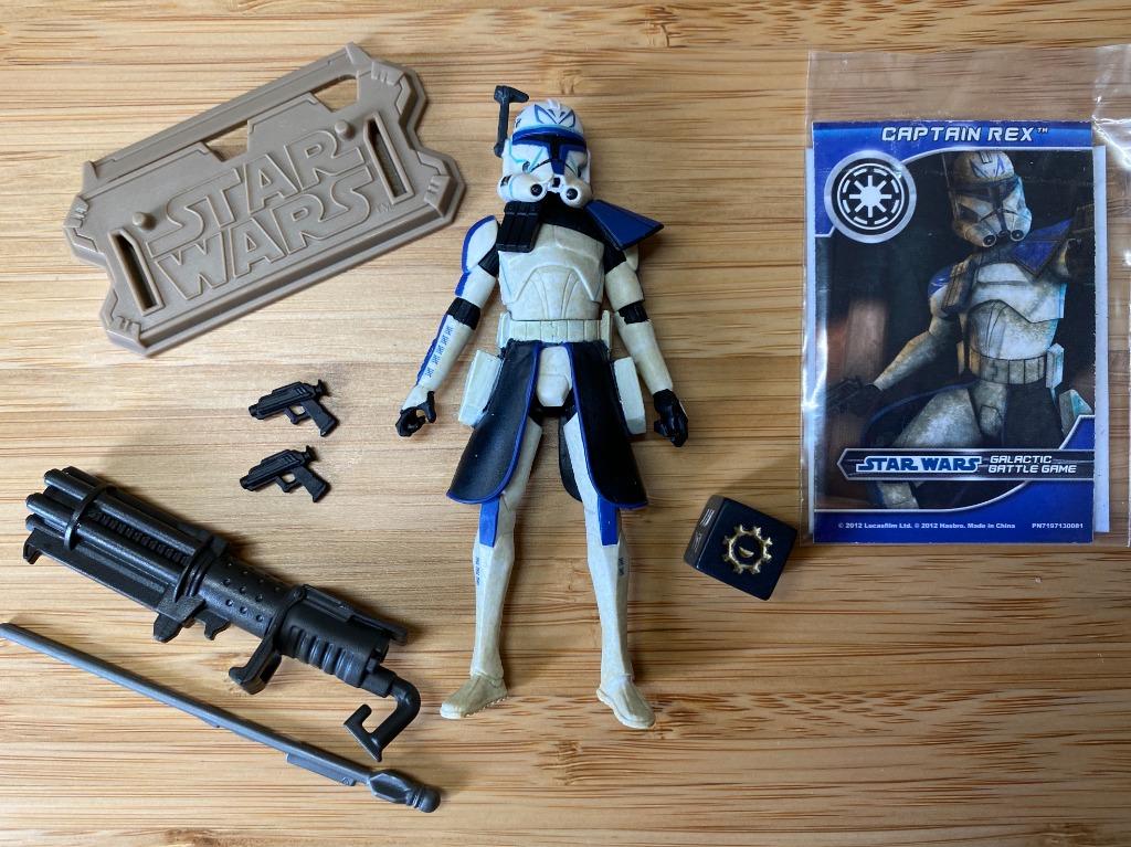 Star Wars TCW Clone Wars CW24 CW01 Clone Captain Rex Variant Loose Complete 