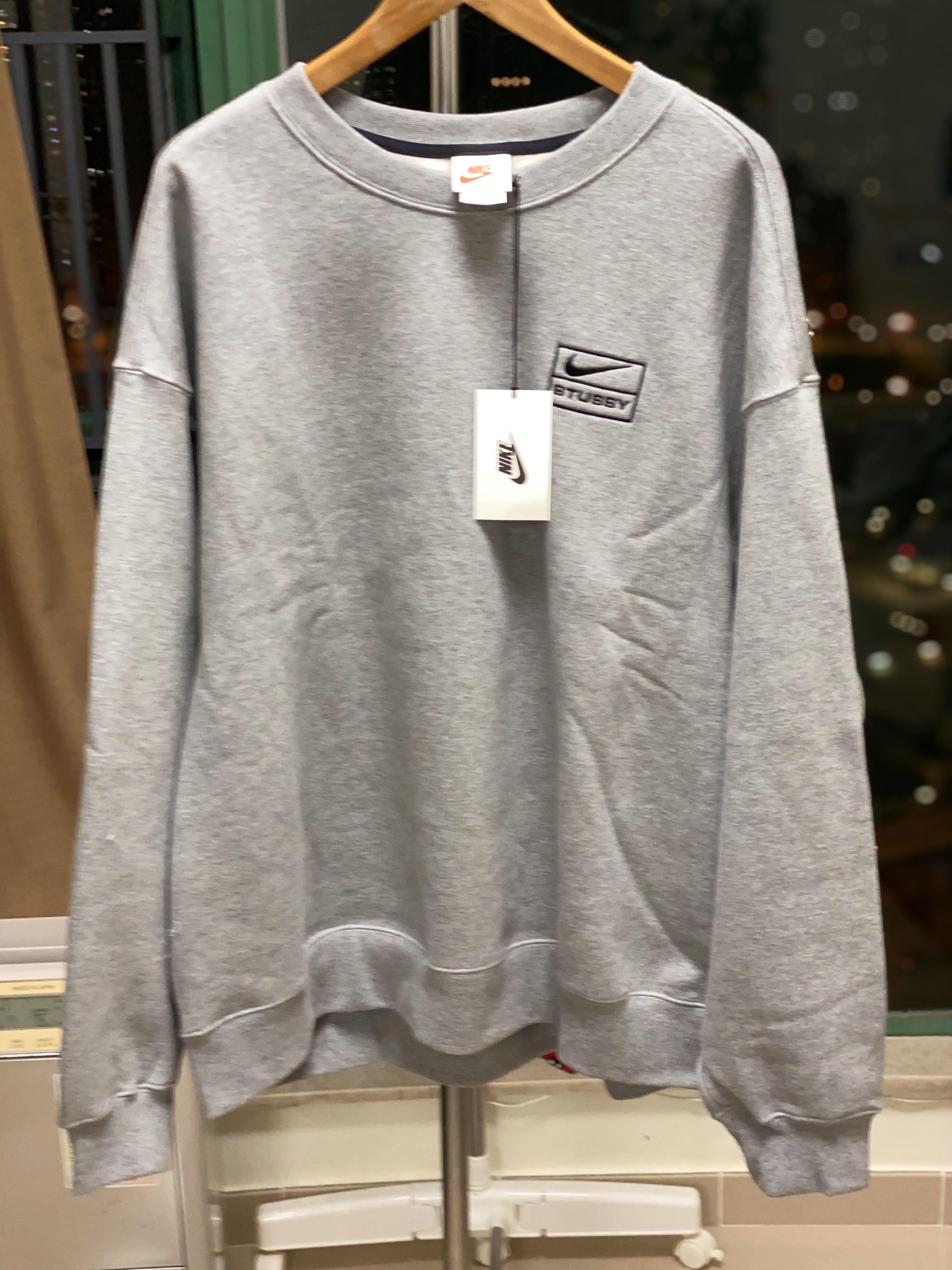 Stüssy x Nike Men's Fleece Crew And Pants ( Set), 男裝, 外套及戶外衣服- Carousell
