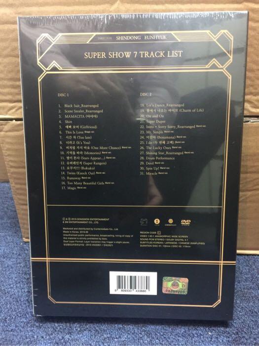 Super Junior SUPER SHOW 7 韓國版2 DVD + Special Color Photobook +