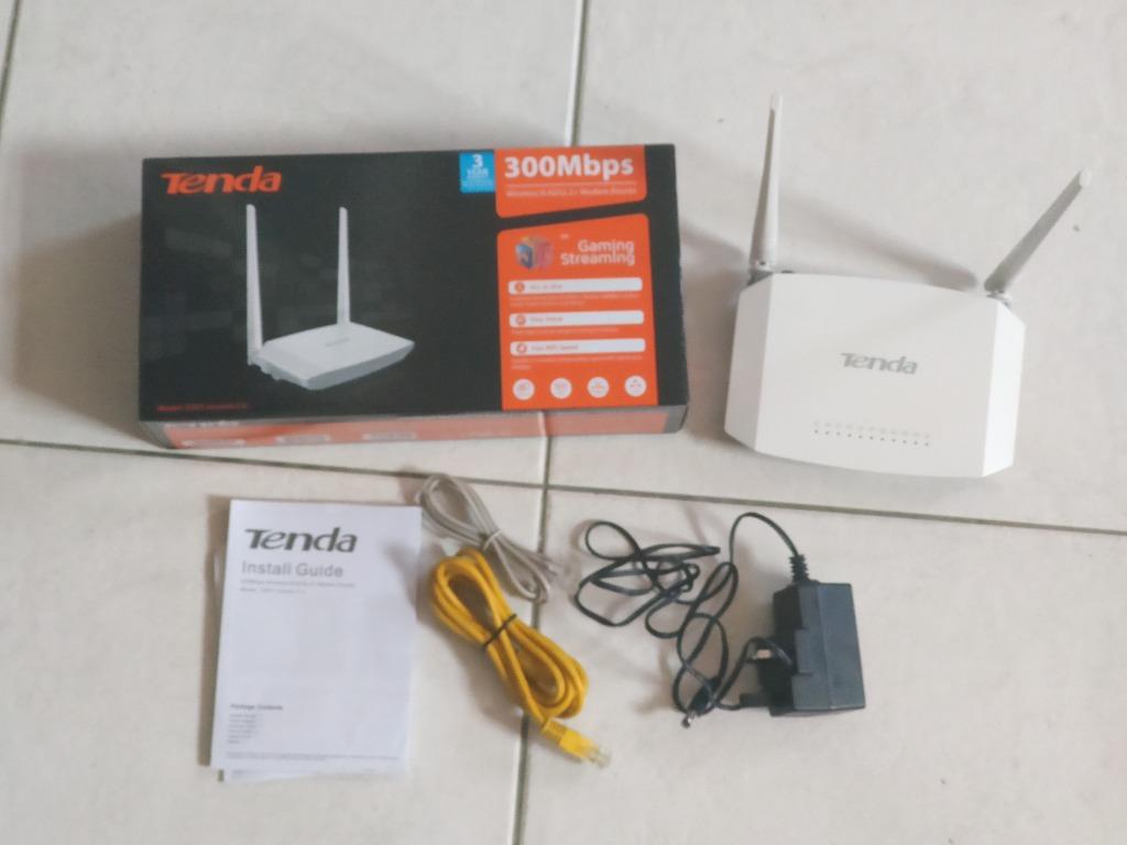 Tenda D301 V 2 Adsl2 Modem Router For Streamyx Unifi Lite Electronics Computers Others On Carousell