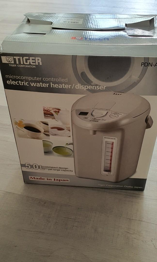 Tiger electric water heater dispenser 5 litres, TV u0026 Home Appliances,  Kitchen Appliances, Water Purifers u0026 Dispensers on Carousell