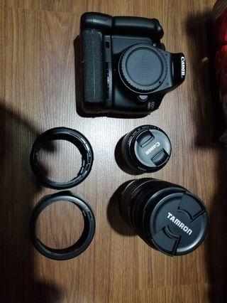 Canon EOS 1100D with 2 lens and accessories