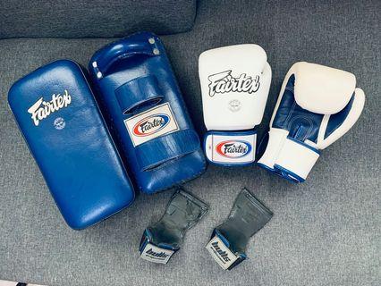 Fairtex Boxing Gloves and Muay-Thai Pads