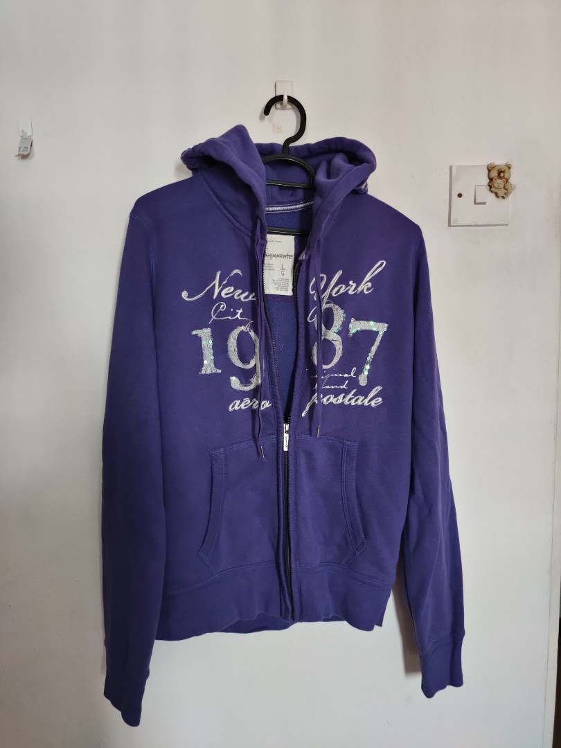 Aeropostale Purple Hoodie Jacket