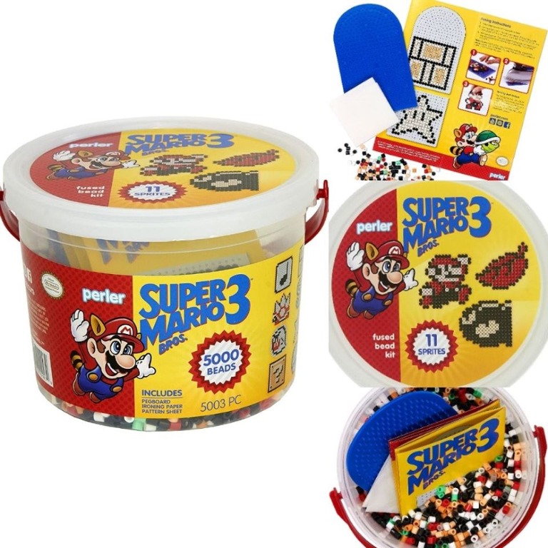 BN Perler Super Mario Craft Bead Bucket Activity Kit, 5003 pcs incl