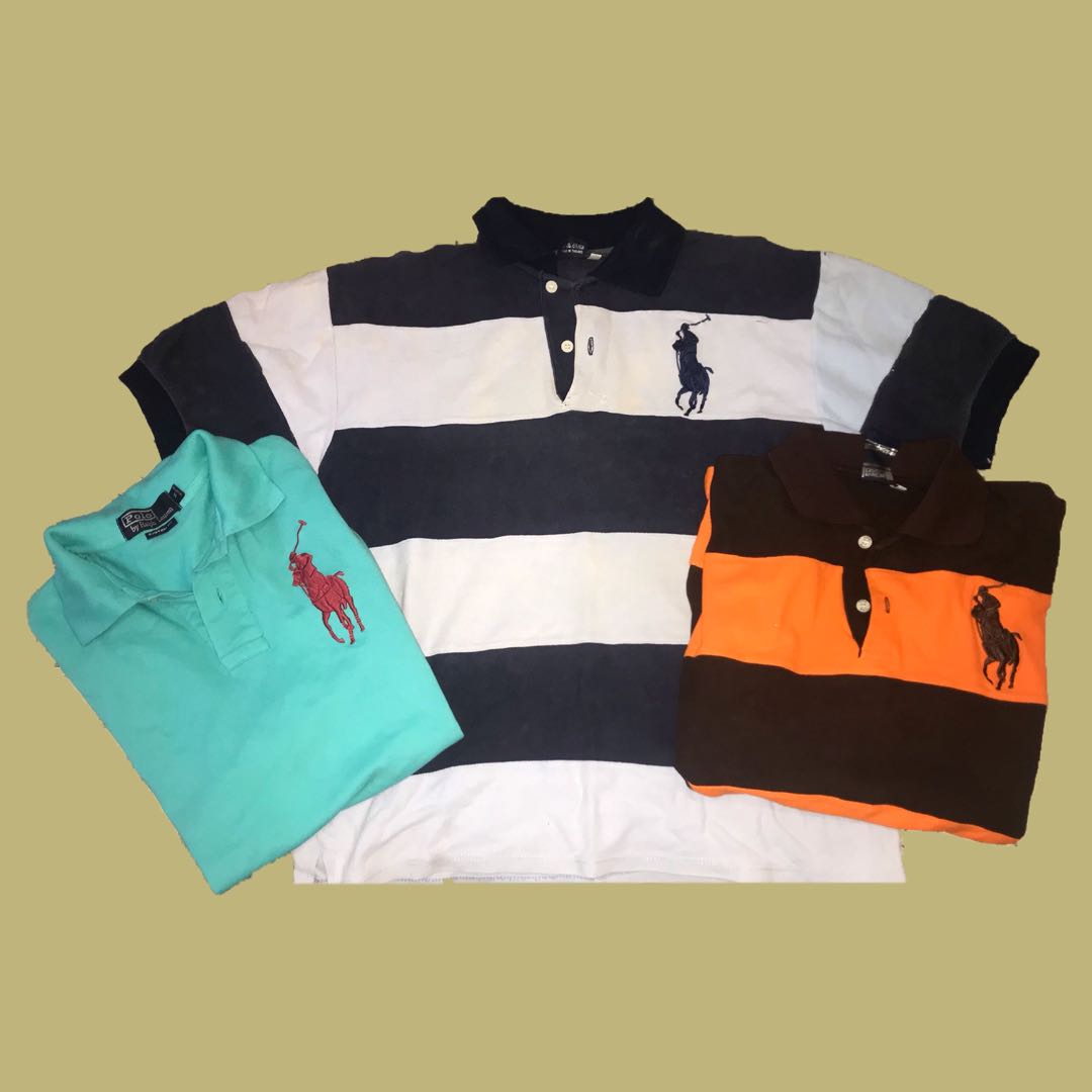 bundle of ralph lauren polo shirts