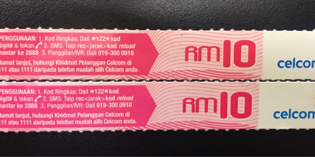 Celcom Rm10 Pin Number Reload 10challenge Mobile Phones Tablets Others On Carousell