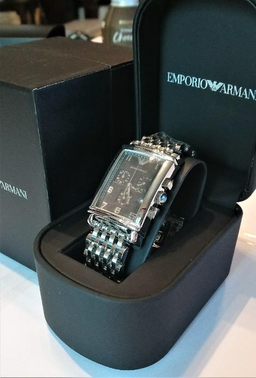 Emporio Armani AR0299 Mens Chronograph Stainless Steel Designer