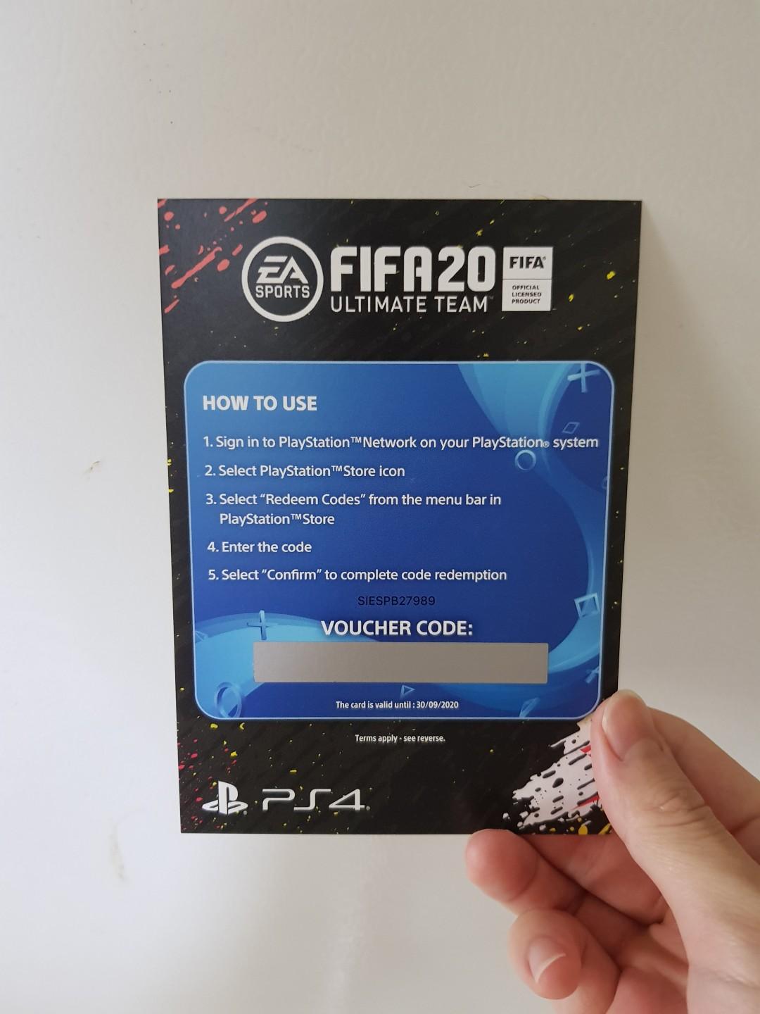 Fifa 20 ps4 voucher code 2025