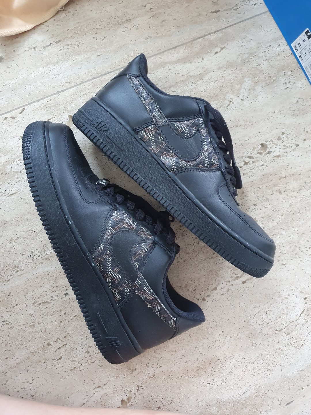 GOYARD air force 1 black customized