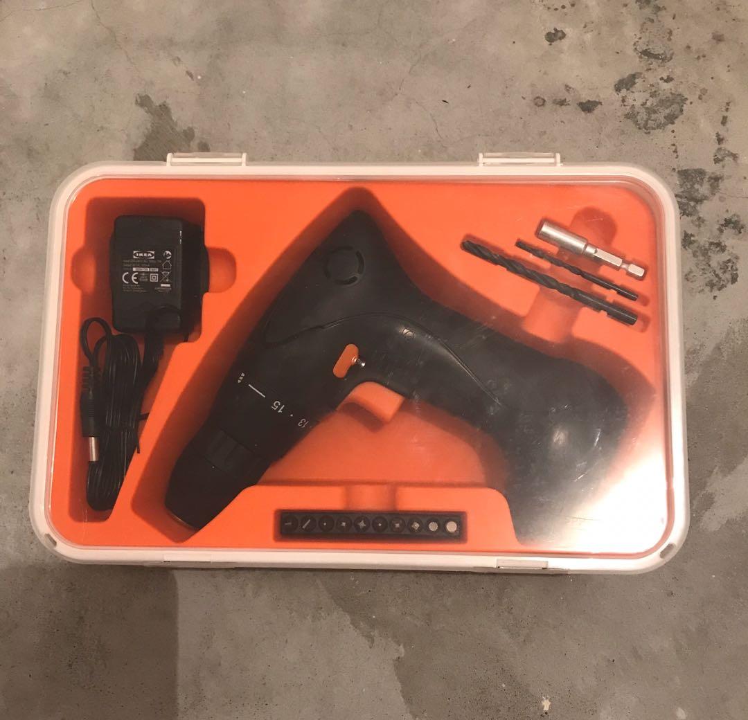 Ikea 宜家家居fixa 電批螺絲批電鑽電鑽起子機充電式無線 傢俬 家居 其他 家居改善及收納用品 Carousell