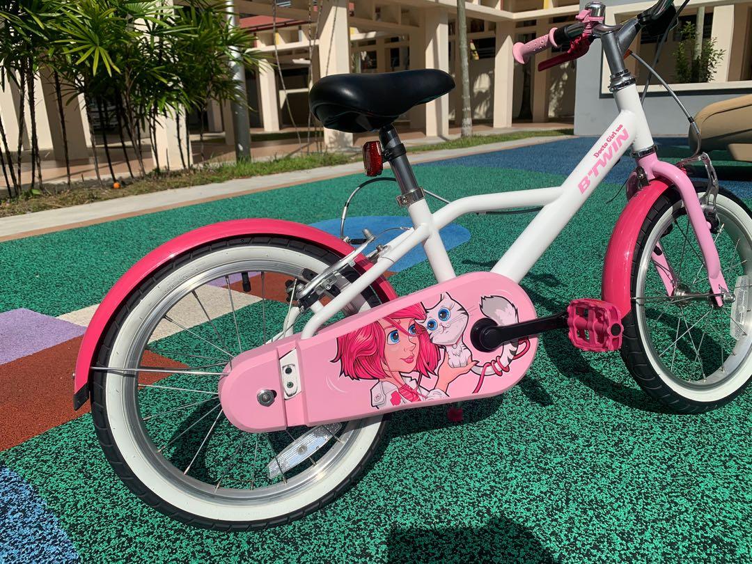 16 Btwin Girl s Pink Bike For Sale Sports Equipment Bicycles Parts Bicycles on Carousell