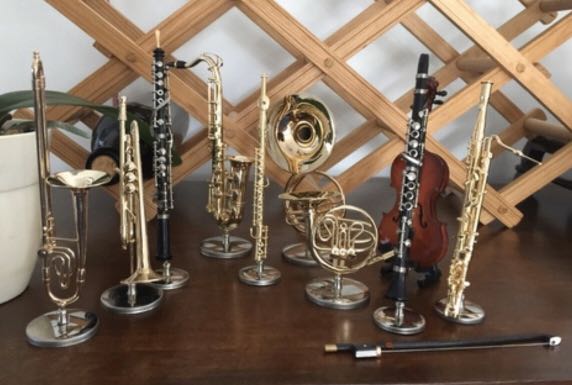 Miniature Wind Instruments Miniature Musical Instrument: 1/6 Wind Instruments, Hobbies & Toys ...
