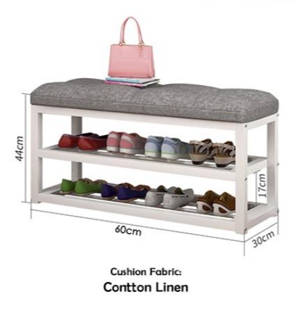 New Multi Purpose Shoe Rack Bench With Faux Leather Seat Shoe Cabinet Shoes Rack Storage Furniture Others On Carousell
