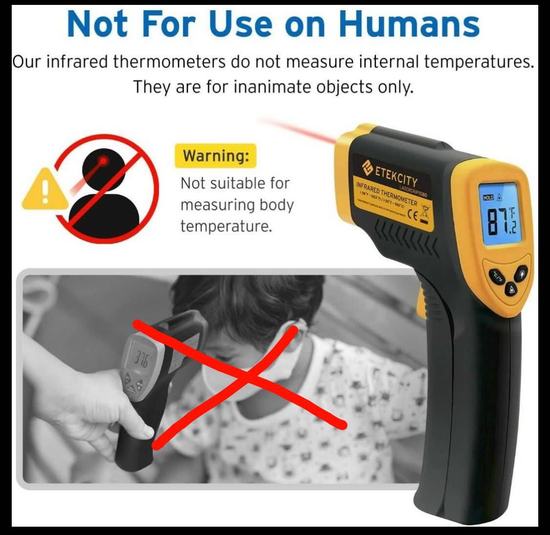 Etekcity Lasergrip 1080 Noncontact Digital Laser Infrared Thermometers