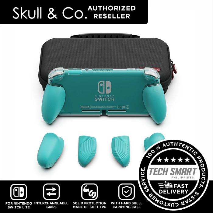 Skull & Co. GripCase Lite Bundle for Nintendo Switch Lite (Category: Cases & Covers) located in Manila. Submitted by techsmartph (Listing ID 286746872, Image 1). Description: Free shipping worldwide. Three pairs of interchangeable grips to fit all hand sizes and provide players with comfortable handling to avoid carpal tunnel. Enlarged ZL/ZR triggers which provide better control. Made from soft TPU material whichprovides solid protection, easy to