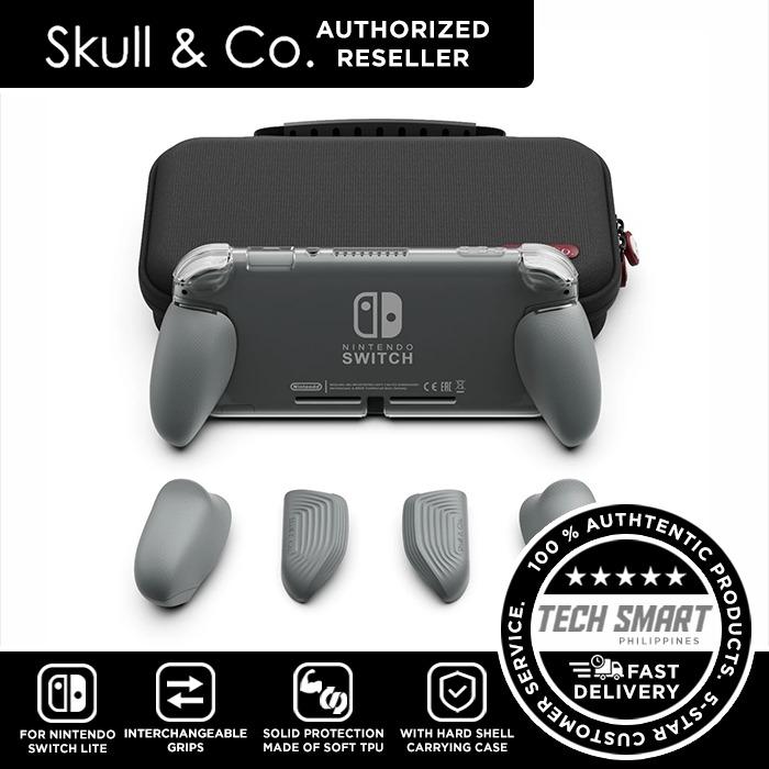 Skull & Co. GripCase Lite Bundle for Nintendo Switch Lite (Category: Cases & Covers) located in Manila. Submitted by techsmartph (Listing ID 286747243, Image 1). Description: Free shipping worldwide. Three pairs of interchangeable grips to fit all hand sizes and provide players with comfortable handling to avoid carpal tunnel. Enlarged ZL/ZR triggers which provide better control. Made from soft TPU material whichprovides solid protection, easy to