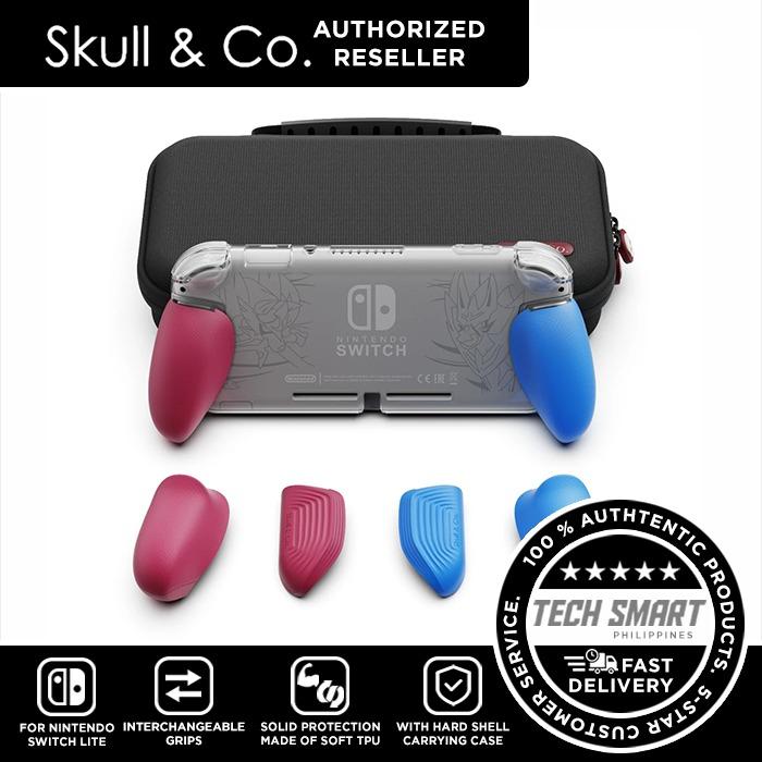 Skull & Co. GripCase Lite Bundle for Nintendo Switch Lite (Category: Cases & Covers) located in Manila. Submitted by techsmartph (Listing ID 286747403, Image 1). Description: Free shipping worldwide. Three pairs of interchangeable grips to fit all hand sizes and provide players with comfortable handling to avoid carpal tunnel. Enlarged ZL/ZR triggers which provide better control. Made from soft TPU material whichprovides solid protection, easy to