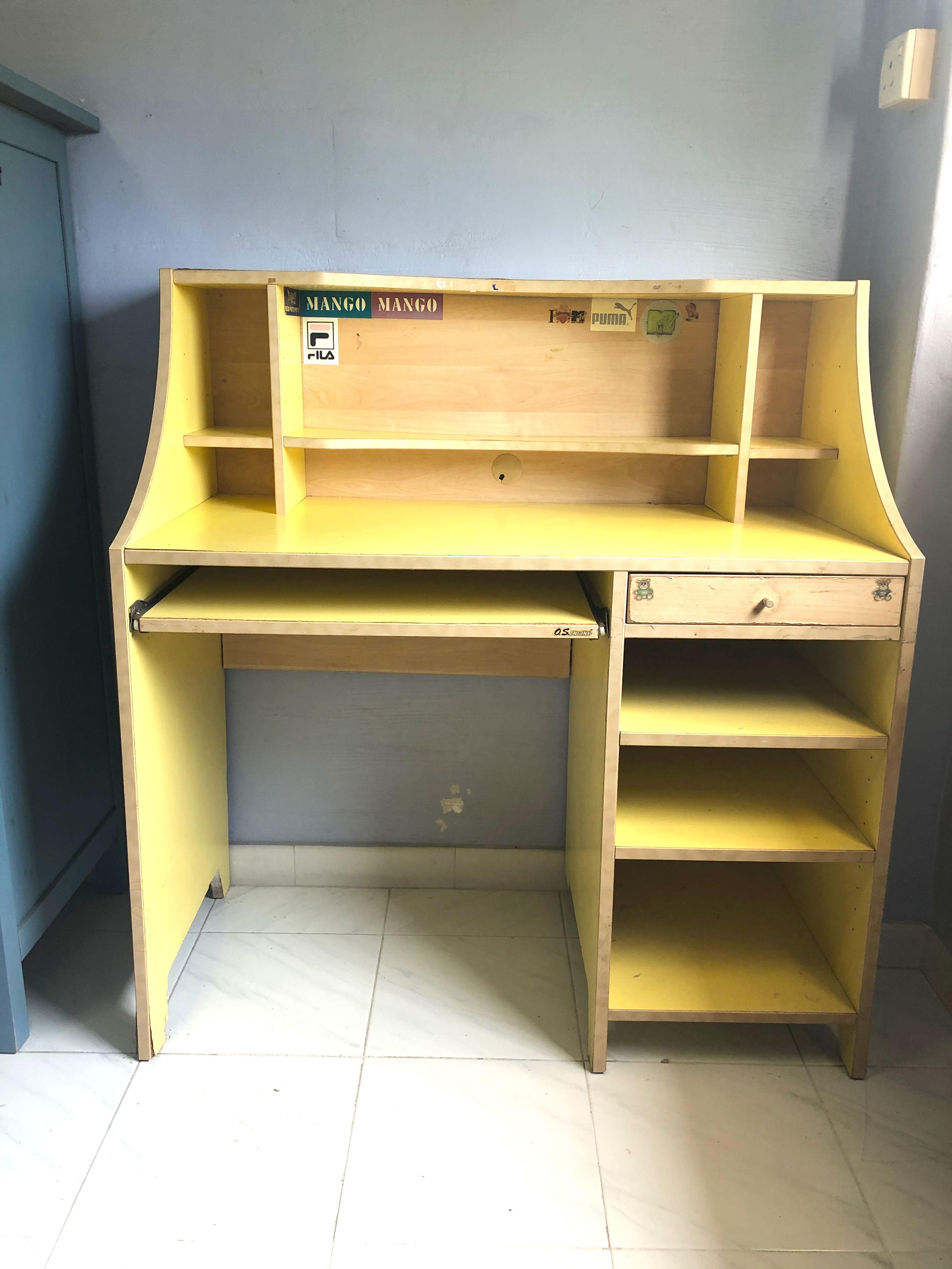 Study Table (Category: Tables & Sets) located in Singapore. Submitted by happyshopperella (Listing ID 286732018, Image 1). Description: Used study table..