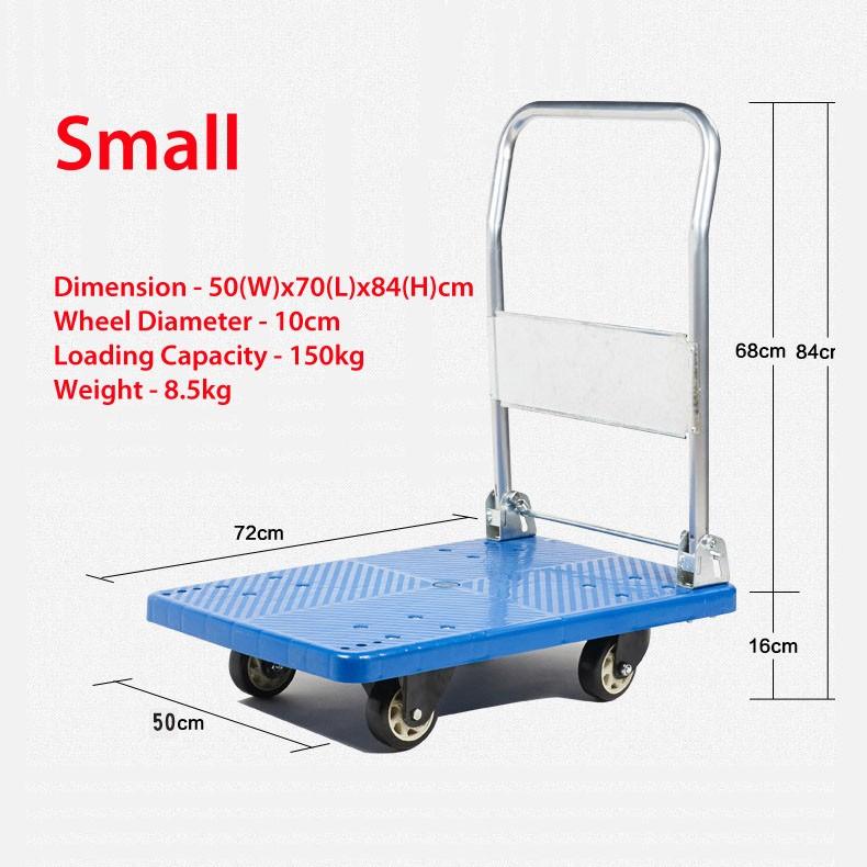 IEFSCAY Upgraded Thickened And Foldable Trolley With Silent Rubber Wheels IEFSCAY Upgraded Thickened And Foldable Trolley With Silent Rubber Wheels