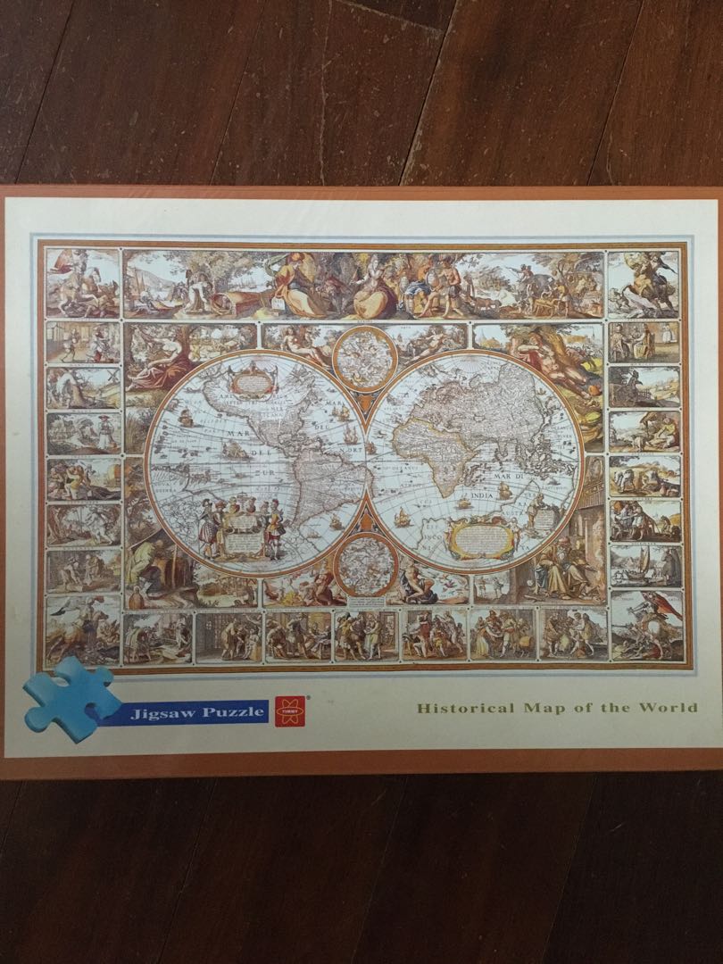 1000 piece jigsaw puzzle - old world map design. Never been opened