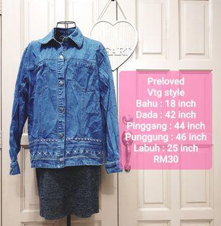 Denim / Jeans Floral Jacket