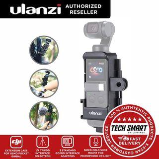 ULANZI OP-7 OSMO Pocket Vlogging Tripod Mount OSMO Pocket Cage w Cold Shoe Mount for Microphone, 3 Gopro Interface for DJI OSMO Pocket Vlogging Accessories