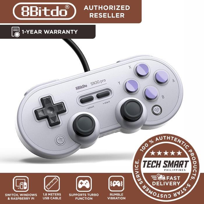 8bitdo Sn30 Pro Wired Controller With Classic Joystick Gamepad For Pc Android Windows Macos Steam And Nintendo Switch Video Gaming Gaming Accessories Controllers On Carousell