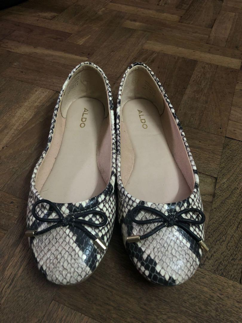 Aldo snakeskin flats online