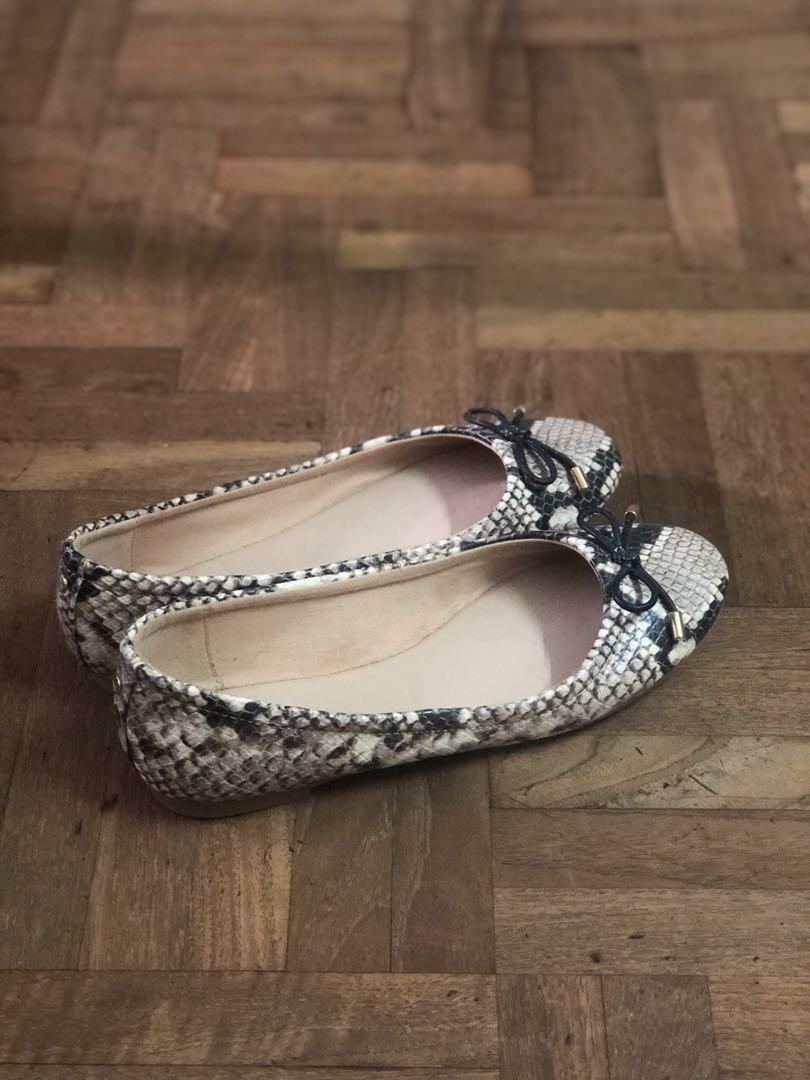 Aldo Unelamma Ballerina Flats Snakeskin print