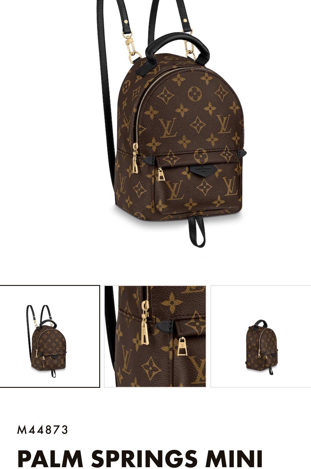 BNIB LV Palm Spring Mini Backpack Monogram Canvas GHW (S$2,650)