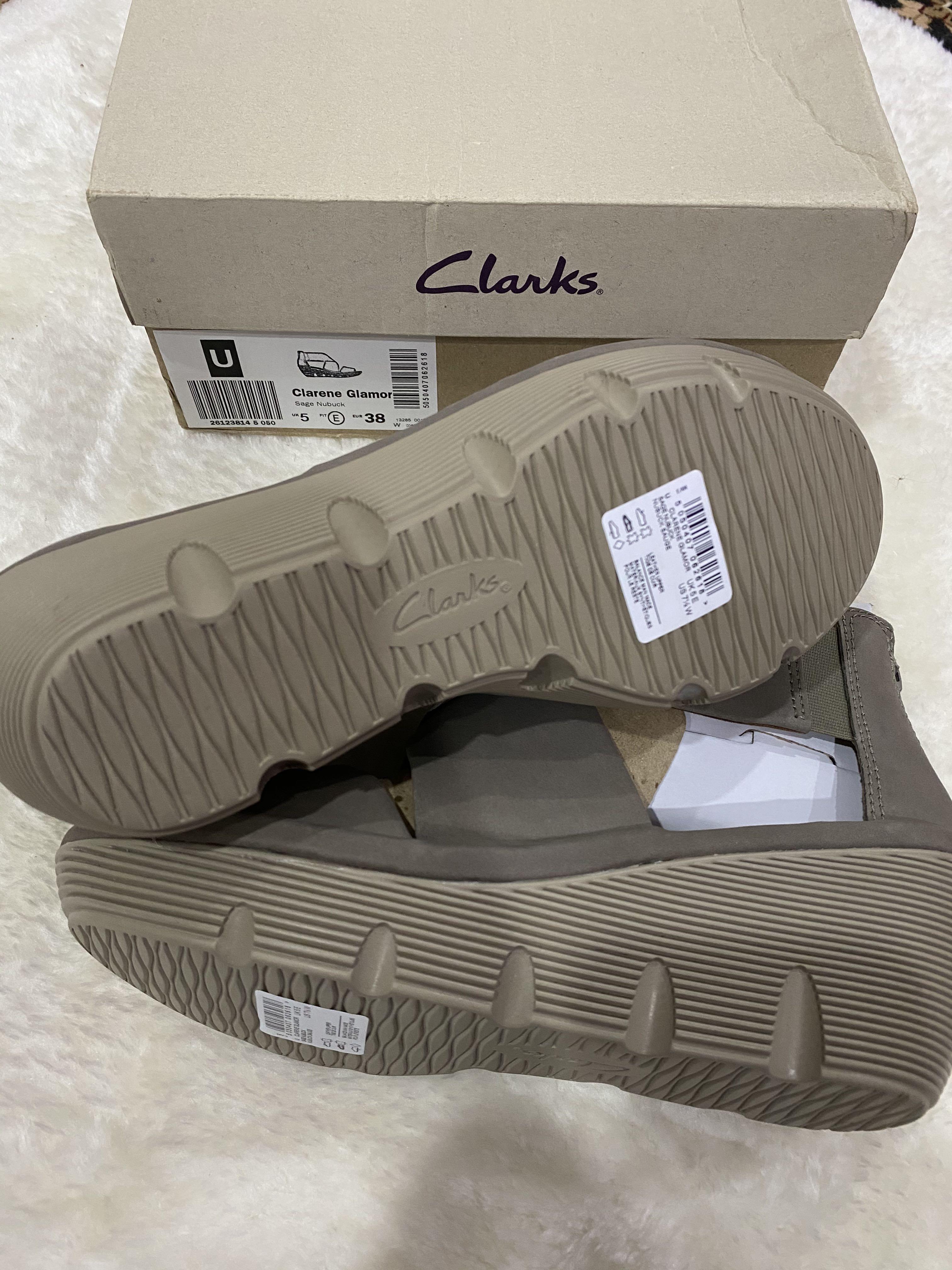 Clarks Clarene Glamor Sage Nubuck Women s Fashion Footwear
