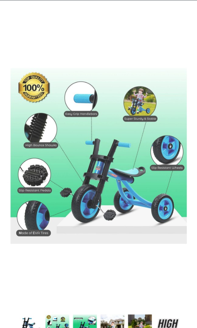 high bounce extra tall tricycle