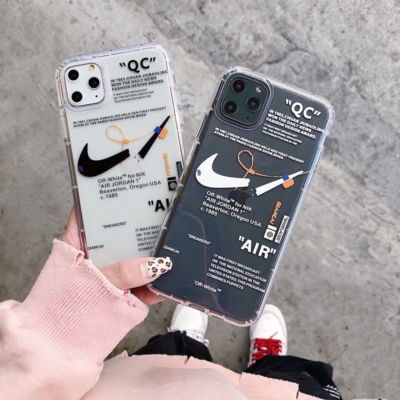 Iphone Nike Offwhite Transparent Phone Case Mobile Phones Gadgets Mobile Gadget Accessories Cases Sleeves On Carousell