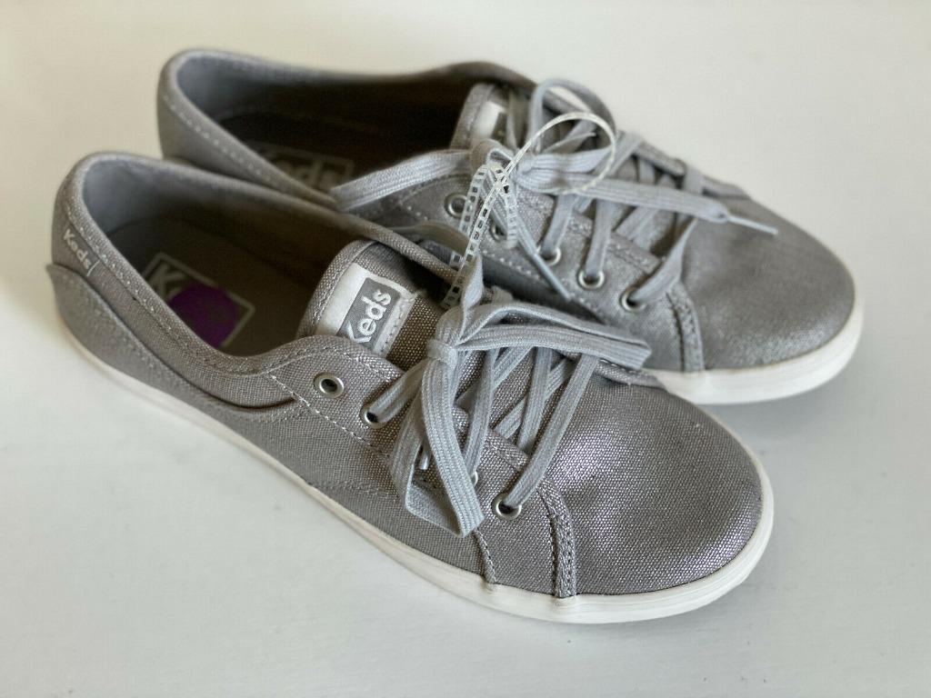 KEDS COURSA METALLIC SILVER GRAY CASUAL SHOES SNEAKERS Women s