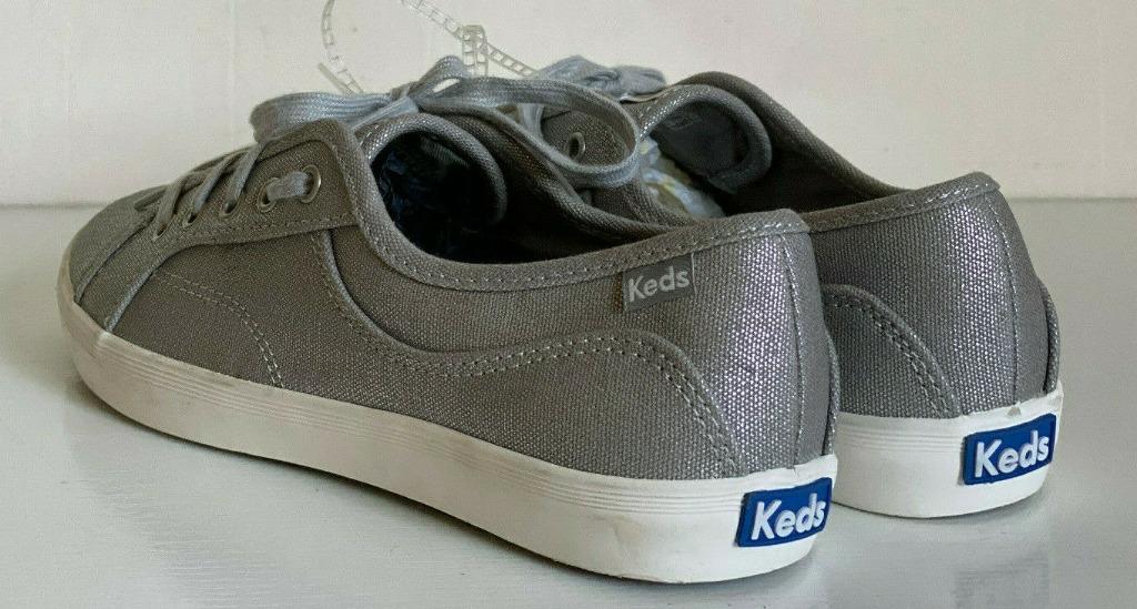 KEDS COURSA METALLIC SILVER GRAY CASUAL SHOES SNEAKERS Women s