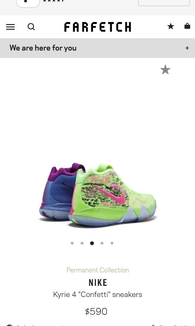 Kyrie 4 confetti size sales 6.5