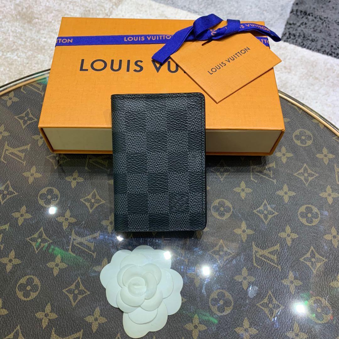 Louis Vuitton Damier Graphite Card Case Damier Graphite Pocket Organizer  N63143