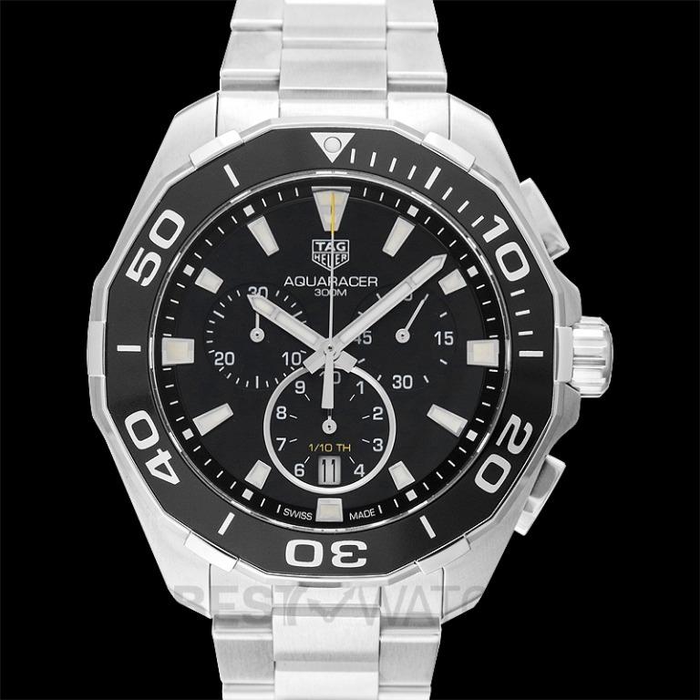 NEW TAG Heuer Aquaracer Quartz Chronograph Black Dial Men s Watch