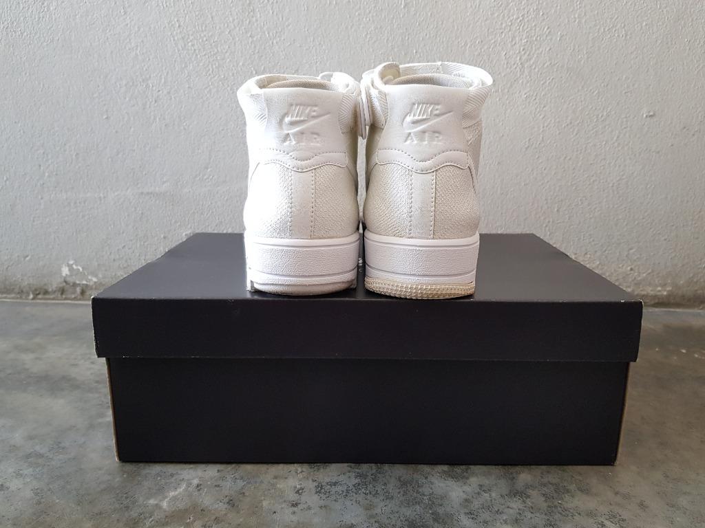Air force 1 ultra online flyknit mid triple white